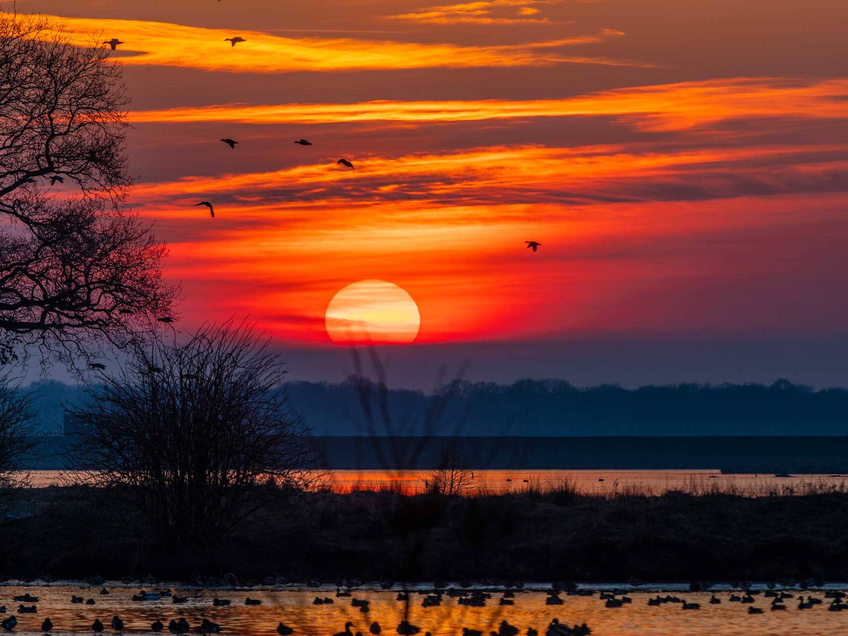 Sonnenuntergang im Nordwesten