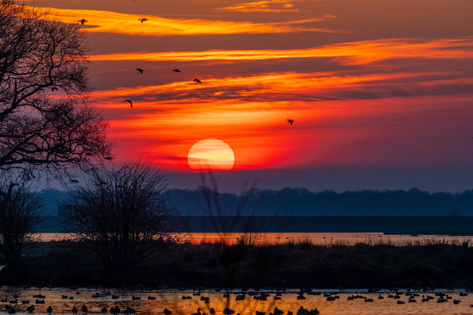 Sonnenuntergang im Nordwesten