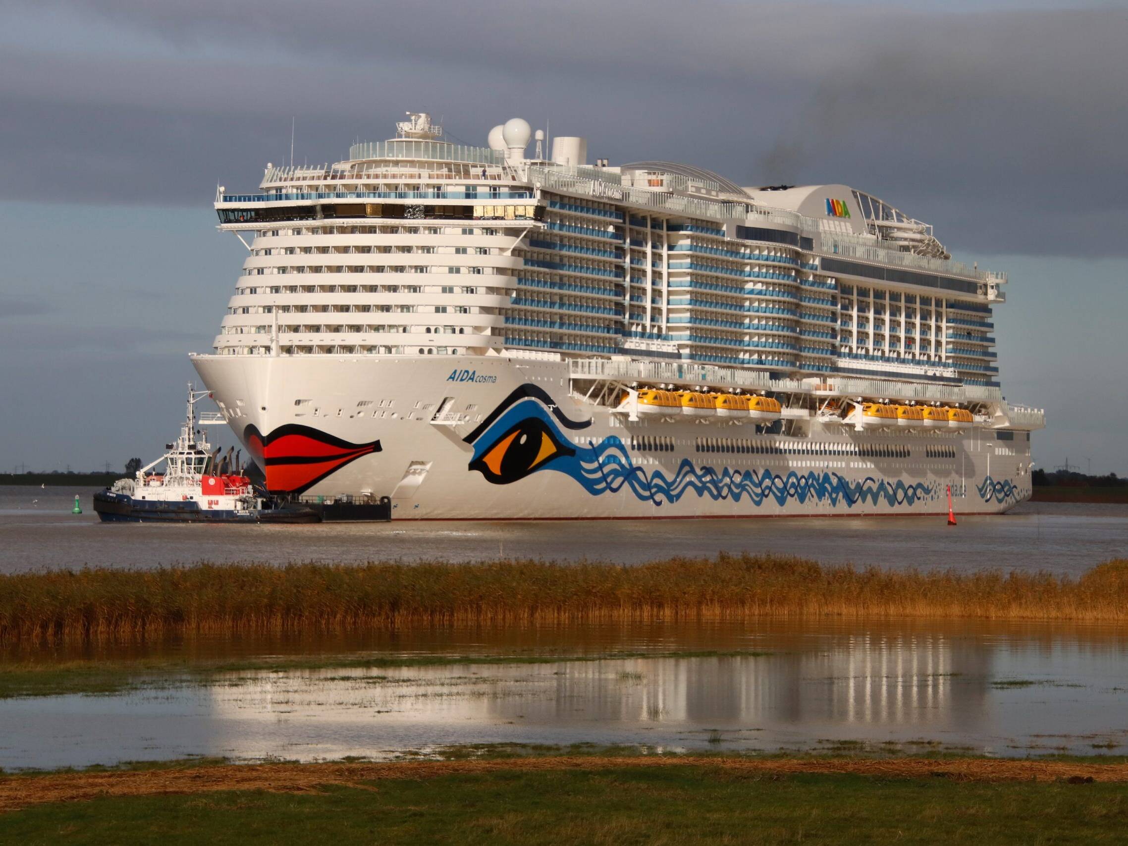 Kreuzfahrtschiff der Papenburger Meyer Werft. CA-Symbolfoto